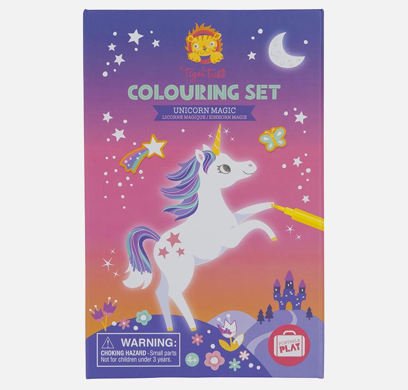 Tiger Tribe Målarset med 10 tuschpennor Unicorn Magic