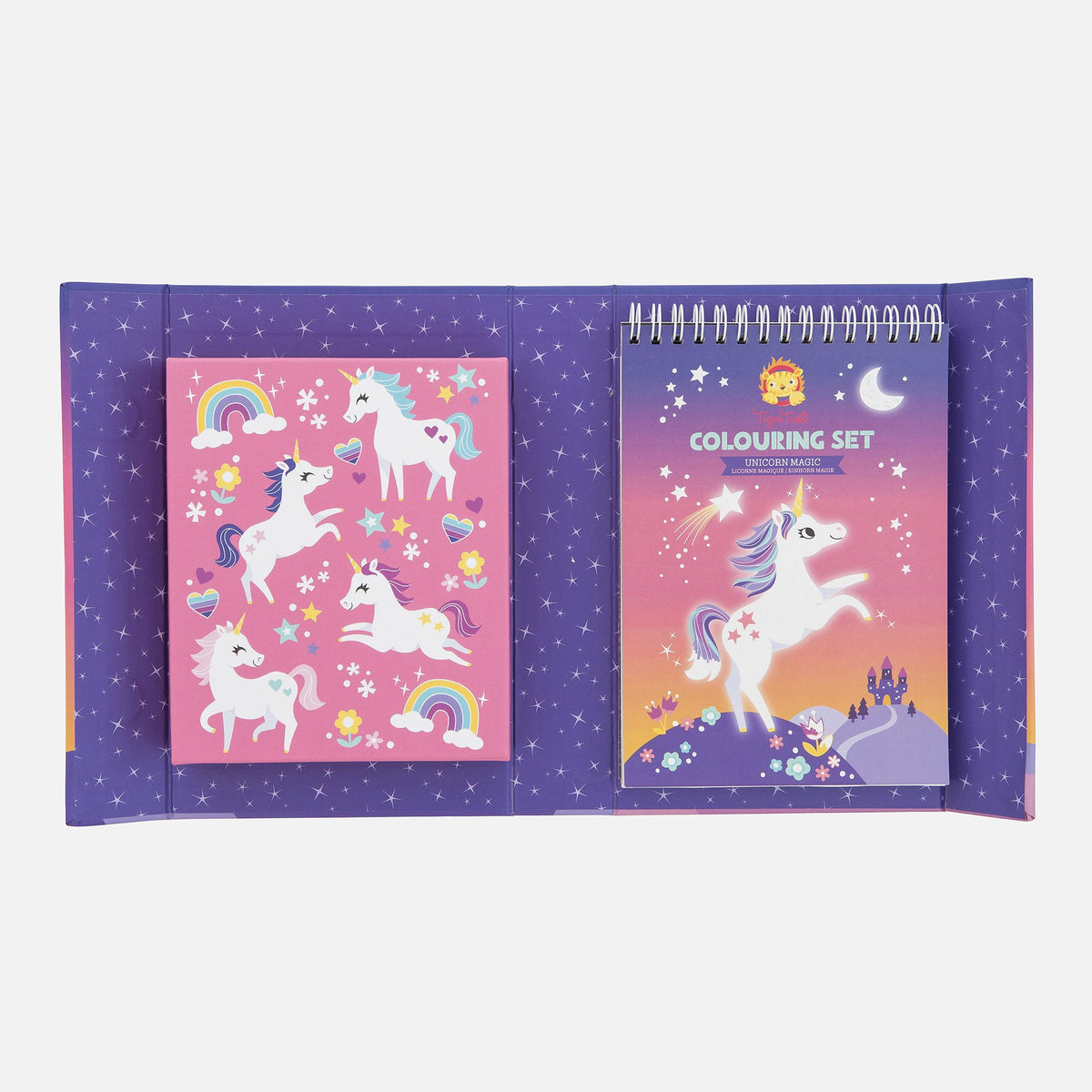 Tiger Tribe Målarset med 10 tuschpennor Unicorn Magic