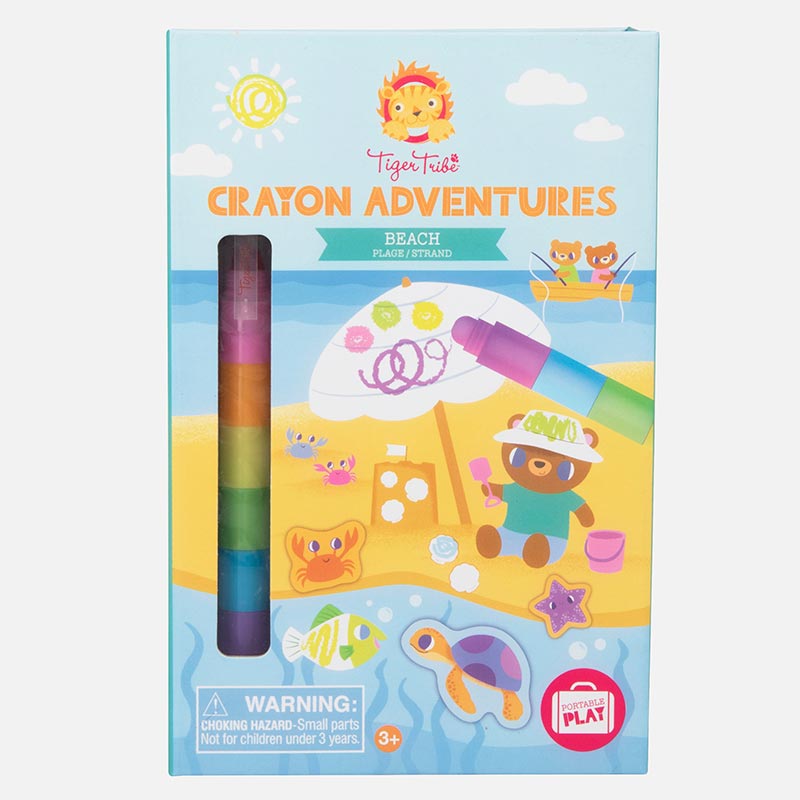 Tiger Tribe Aktivitetsbok Crayon Adventures Beach