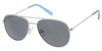 Thumbnail for Dudes & Dudettes Pilotglasögon i metall för barn - Light Silver Blue Tips (5-8år)