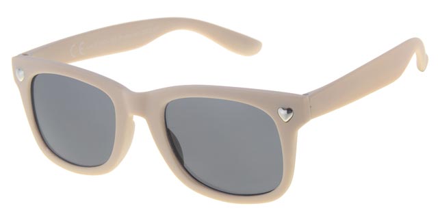 Dudes & Dudettes Klassiska solglasögon för barn - Beige (5-8år)