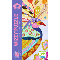 Thumbnail for Djeco Pussel Wizzy Puzzle Sparkling Bird (50 bitar)