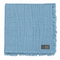 Vinter & Bloom Tæppe Feather Muslin Øko Dim Blue