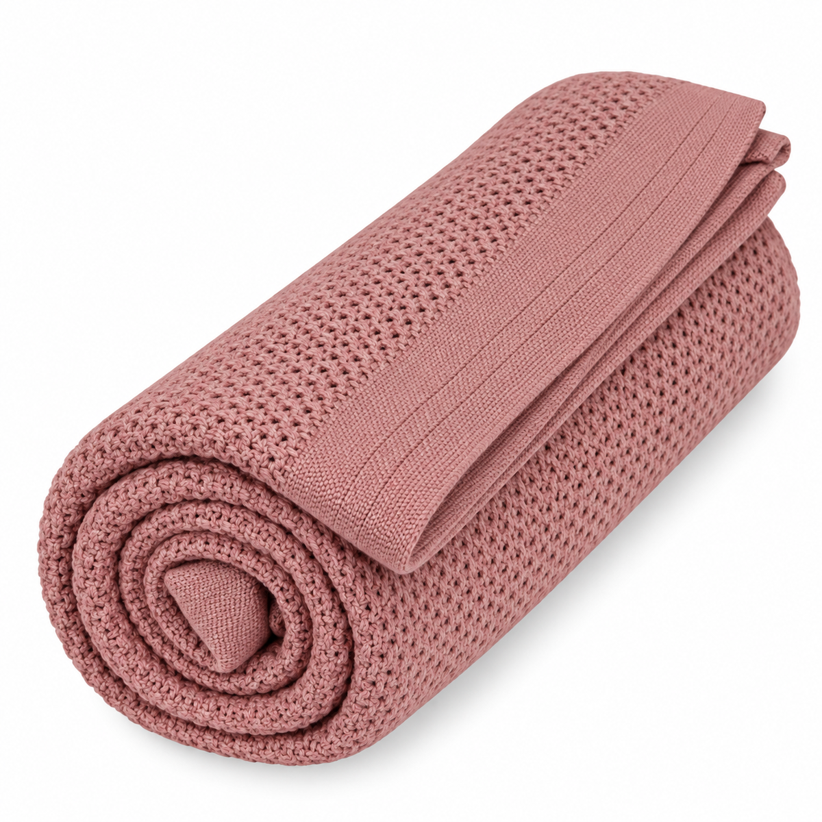 Vinter & Bloom Tæppe Soft Grid Eko Evening Rose