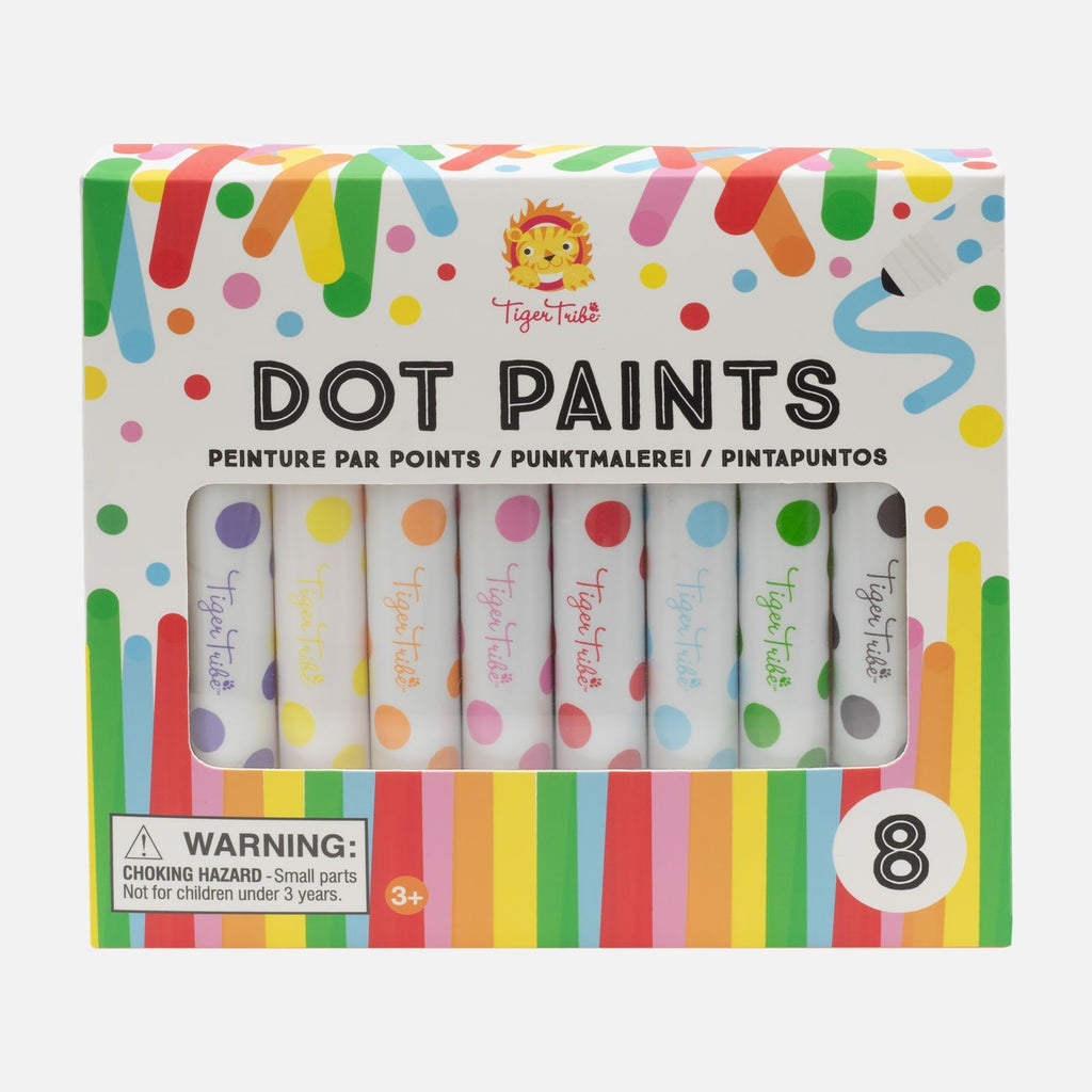 Tiger Tribe Duttpennor Dot Paints (8 färger)