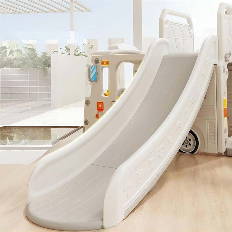 Elite Toys Lastbil med rutsjebane og gynge Beige