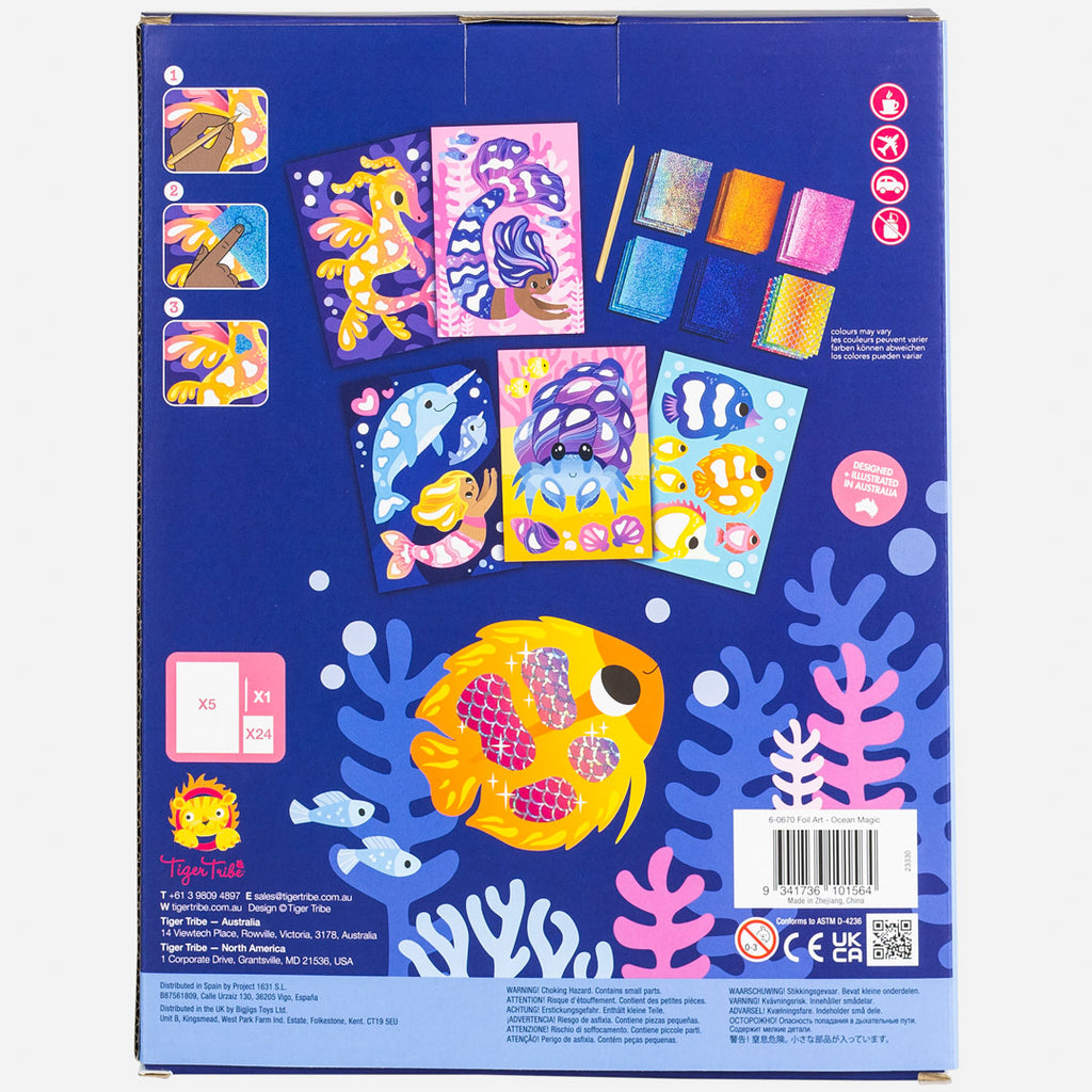 Tiger Tribe Foliekonst Ocean Magic