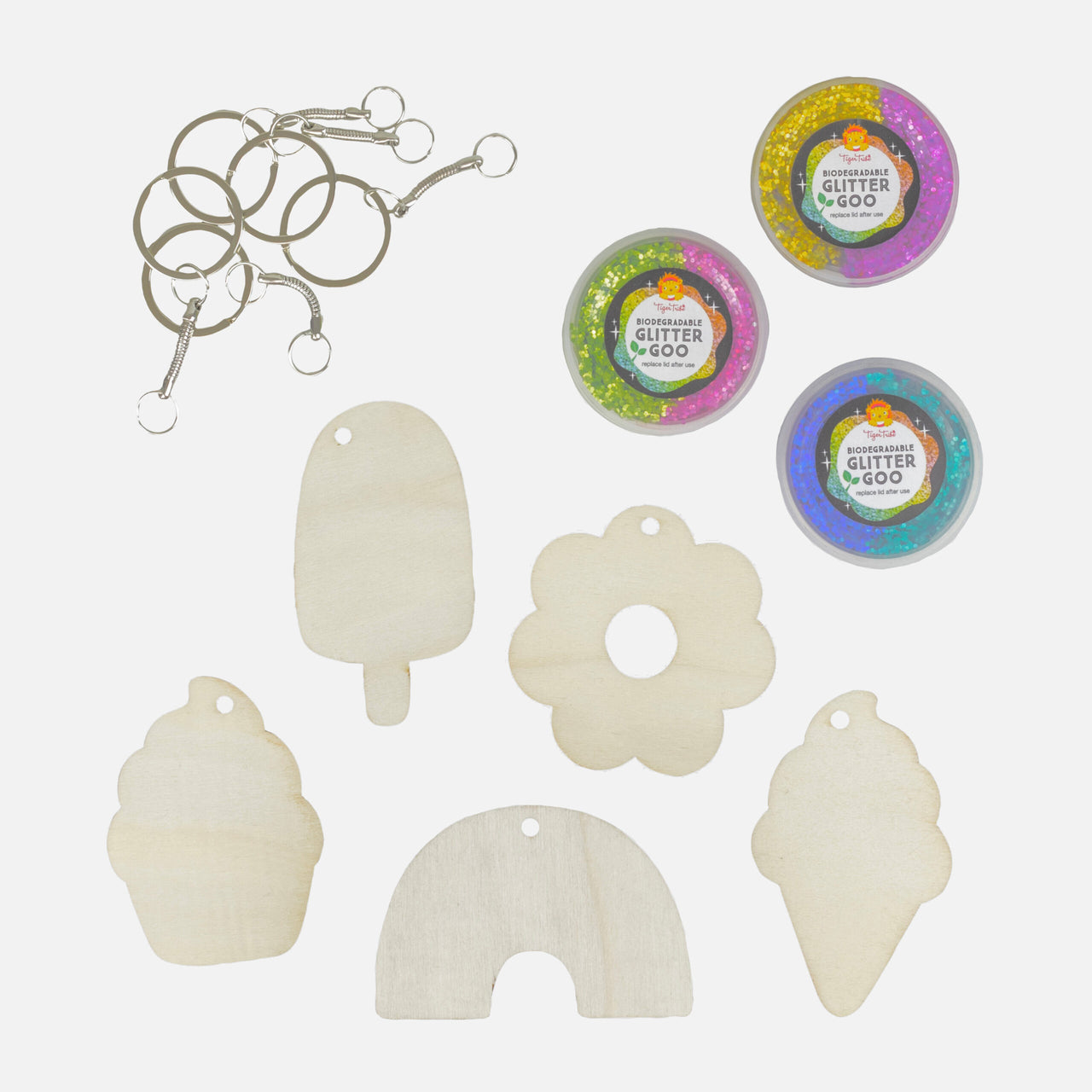 Tiger Tribe Pysselbox Glitter Goo Bag Charms