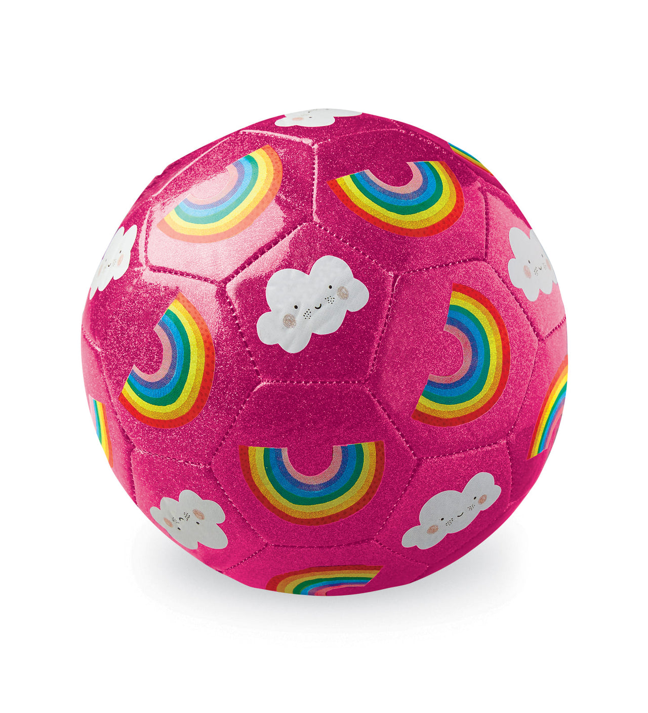 Crocodile Creek Fotboll Glitter Rainbow (18cm)