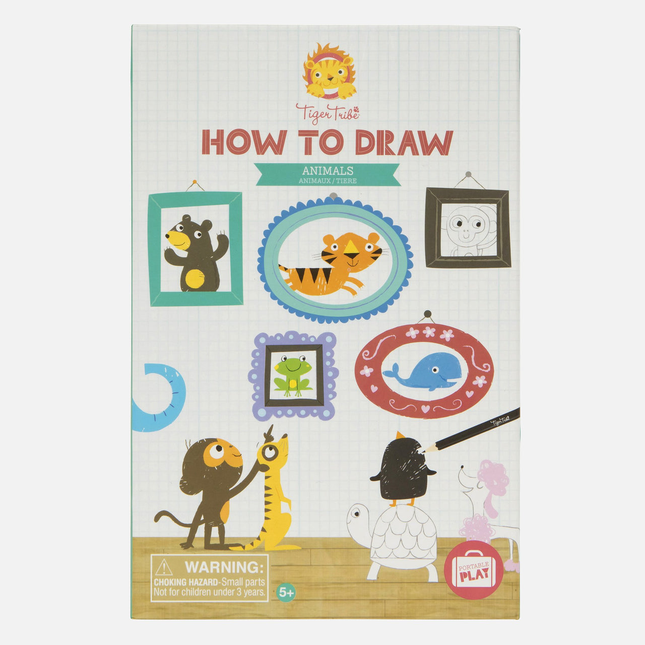 Tiger Tribe Lär dig rita-set How to Draw Animals