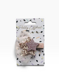 Pellianni Hårspænde Double Star Rosa