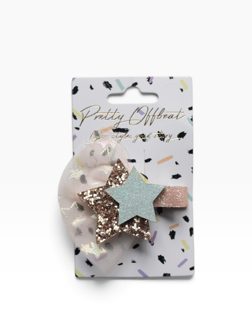 Pellianni Hårspænde Double Star Mint
