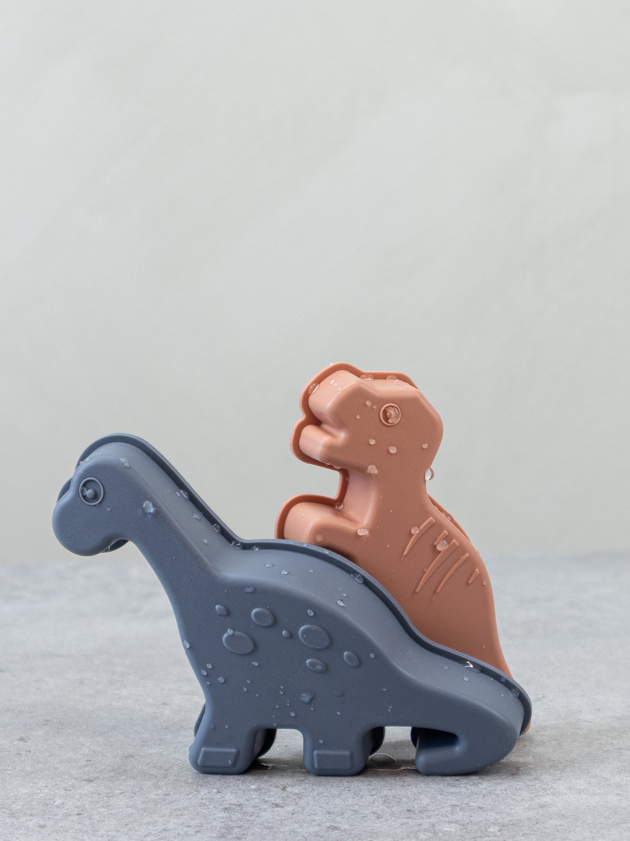 Lil & Lo Sandformar Silikon Dinosaur Brown (4-pack)