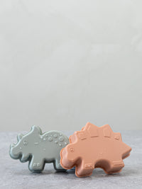 Thumbnail for Lil & Lo Sandformar Silikon Dinosaur Grey (4-pack)