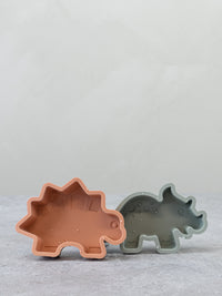 Thumbnail for Lil & Lo Sandformar Silikon Dinosaur Grey (4-pack)