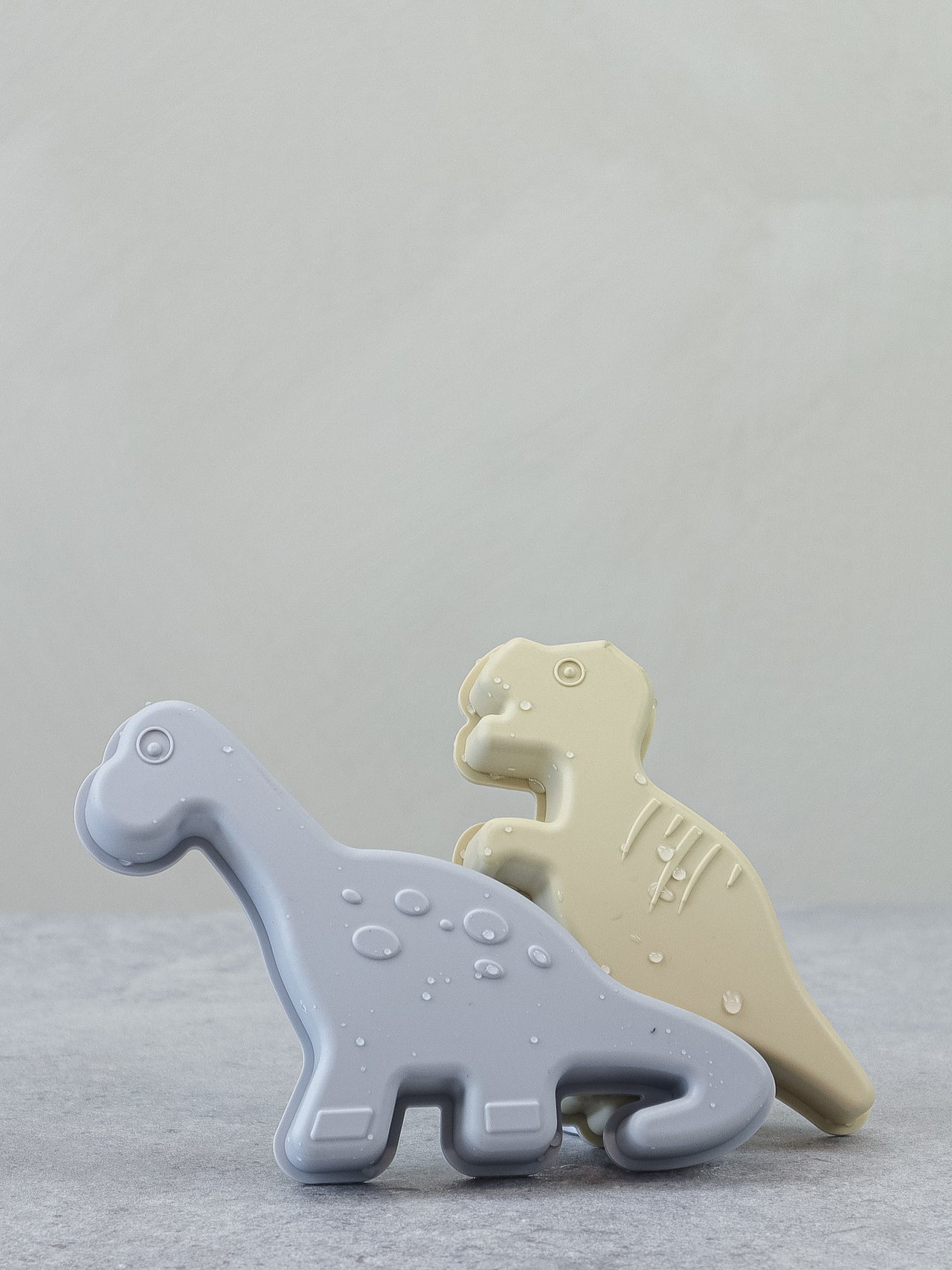 Lil & Lo Sandformar Silikon Dinosaur Grey (4-pack)