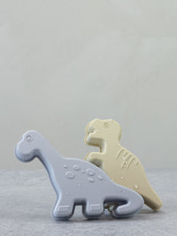 Thumbnail for Lil & Lo Sandformar Silikon Dinosaur Grey (4-pack)