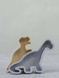 Thumbnail for Lil & Lo Sandformar Silikon Dinosaur Grey (4-pack)