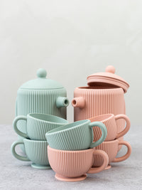 Thumbnail for Lily & Lo Paket Teservis Silikon Sage Green & Dusty Peach (2-pack)