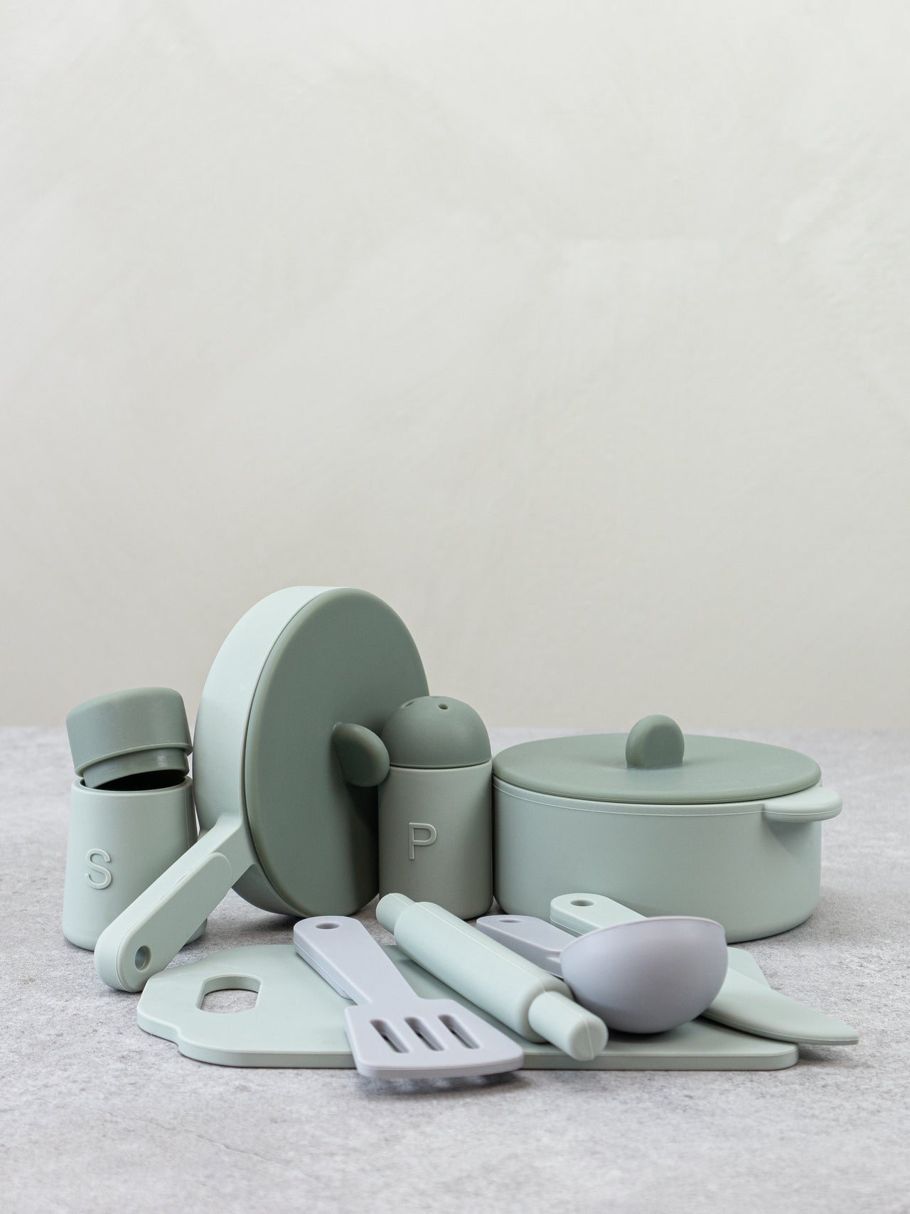 Köksset Silikon Sage Green (13 delar)