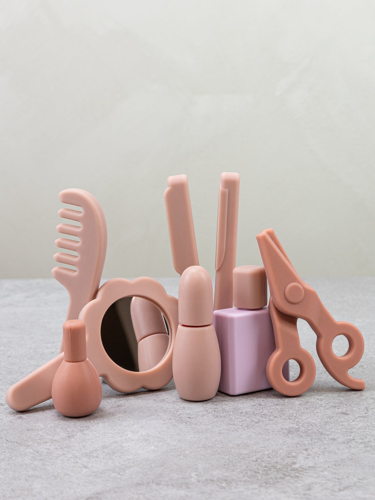 Lily & Lo Frisörset Silikon Terracotta (12 delar + väska)