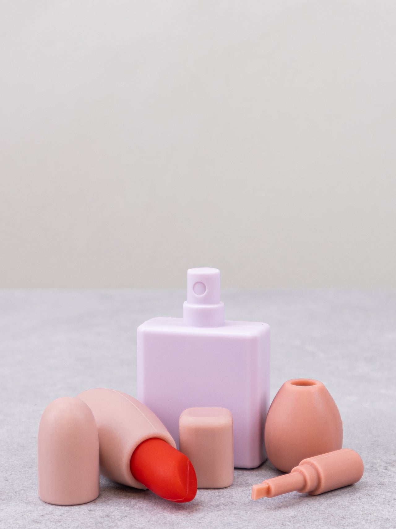 Lily & Lo Frisörset Silikon Terracotta (12 delar + väska)