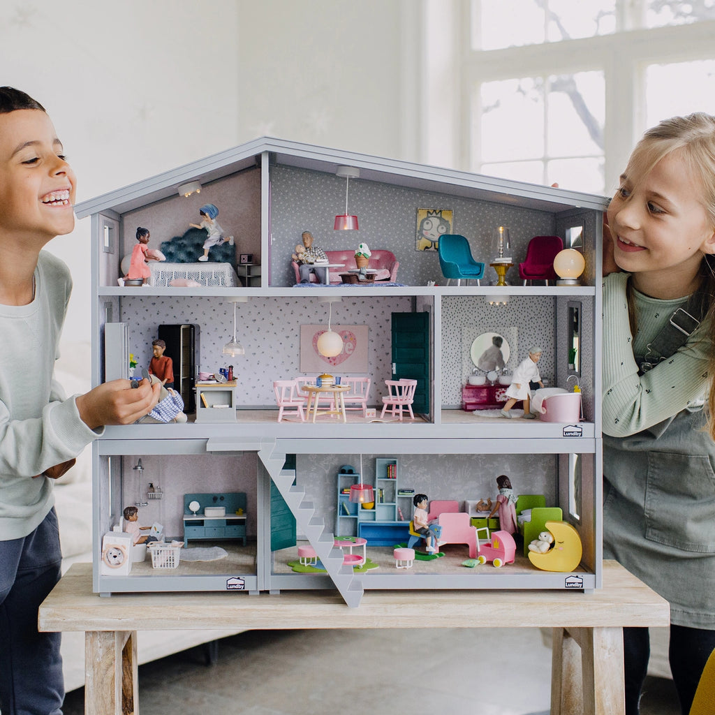 Lundby Dukkehus Life med 4 rum