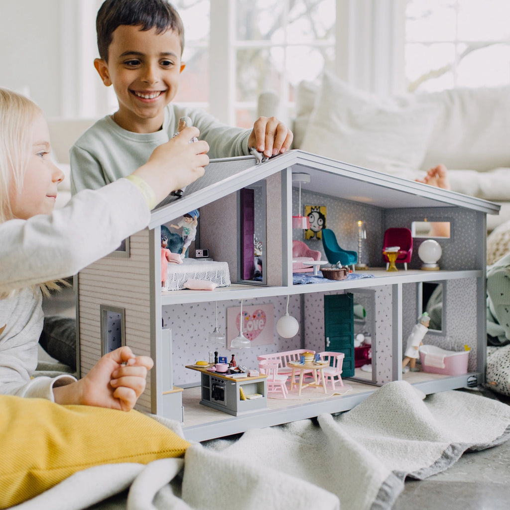 Lundby Dukkehus Life med 4 rum