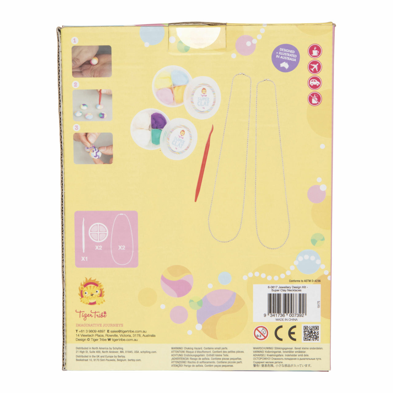 Tiger Tribe Smyckeset Jewellery Design Kit Super Clay Necklaces