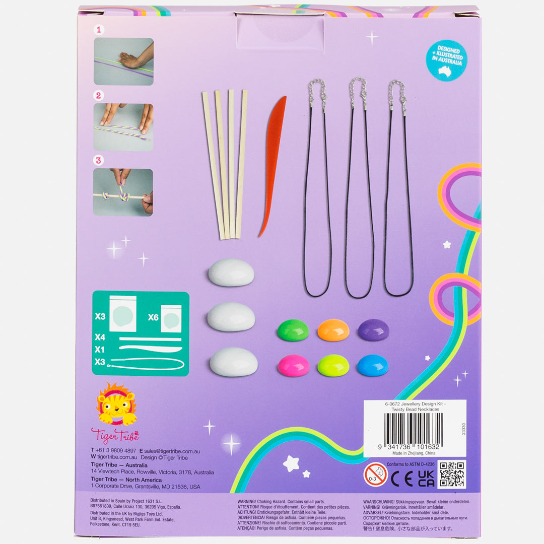 Tiger Tribe Smyckeset Jewellery Design Kit Twisty Beads Necklaces