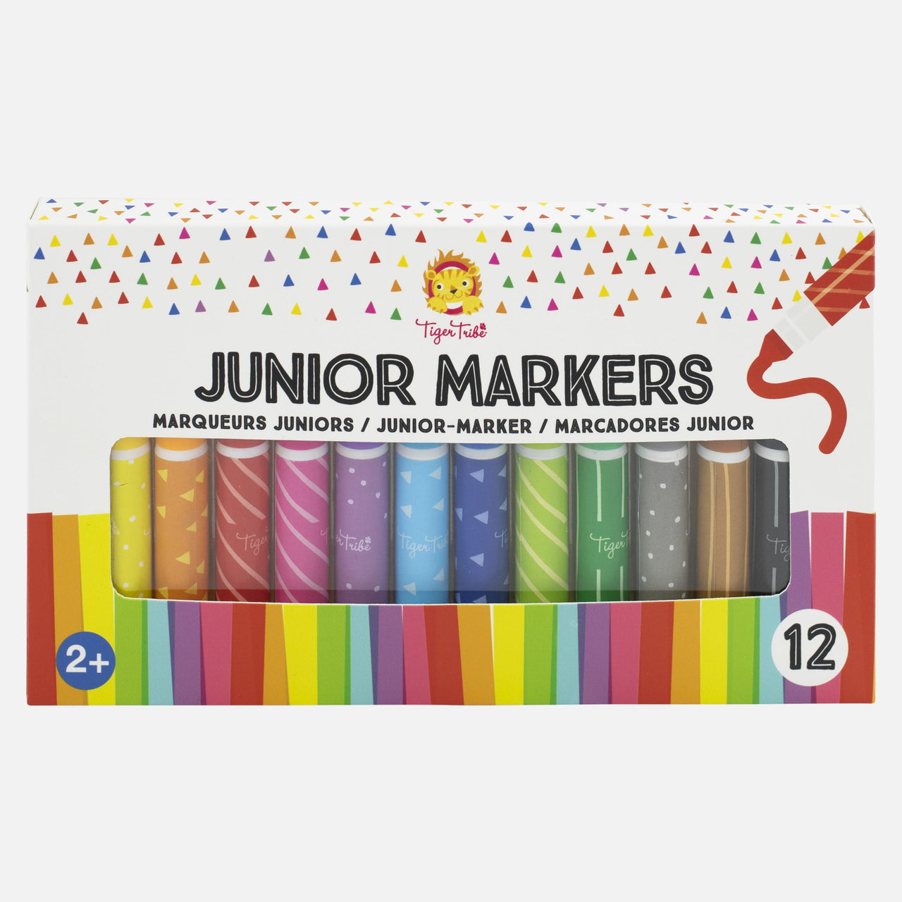 Tiger Tribe Målarpennor Junior Markers (12 färger)