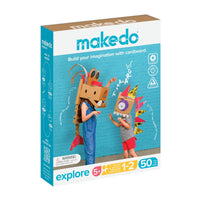 Thumbnail for Makedo Byggsats Explore V2 – Verktyg för kartongbygge (50 delar)