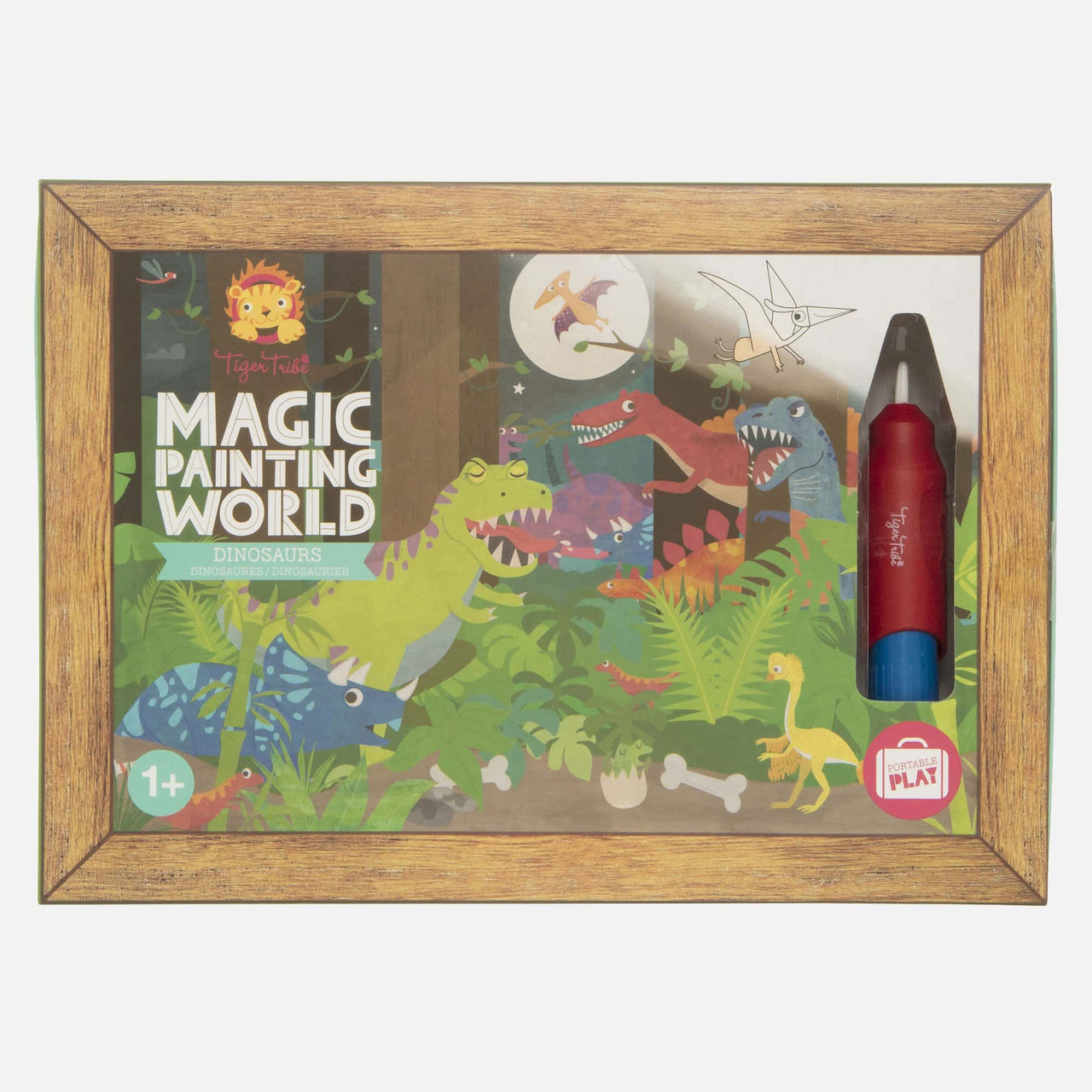 Tiger Tribe Målarset Magic Painting World Dinosaur