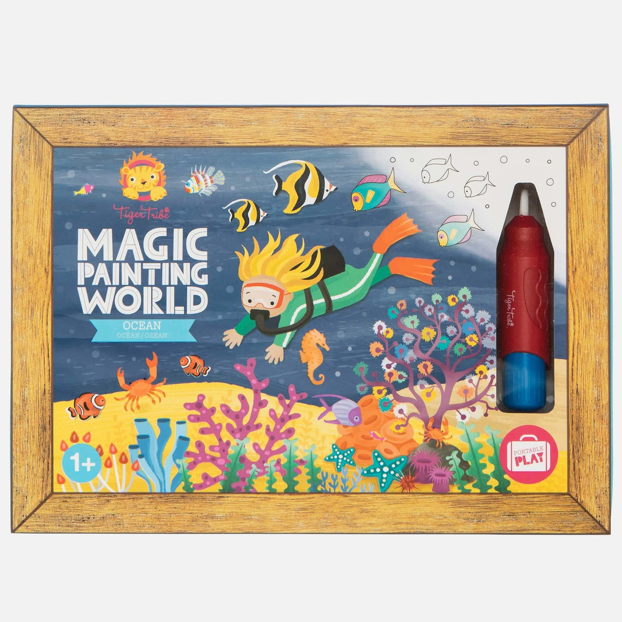 Tiger Tribe Målarset Magic Painting World Ocean