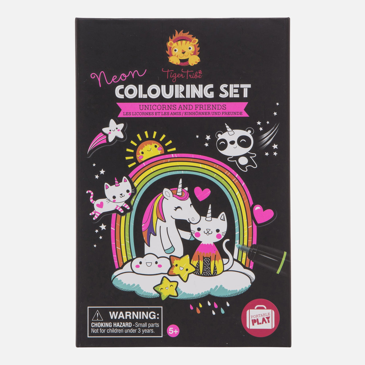 Tiger Tribe Målarset Neon Colouring Unicorns and Friends