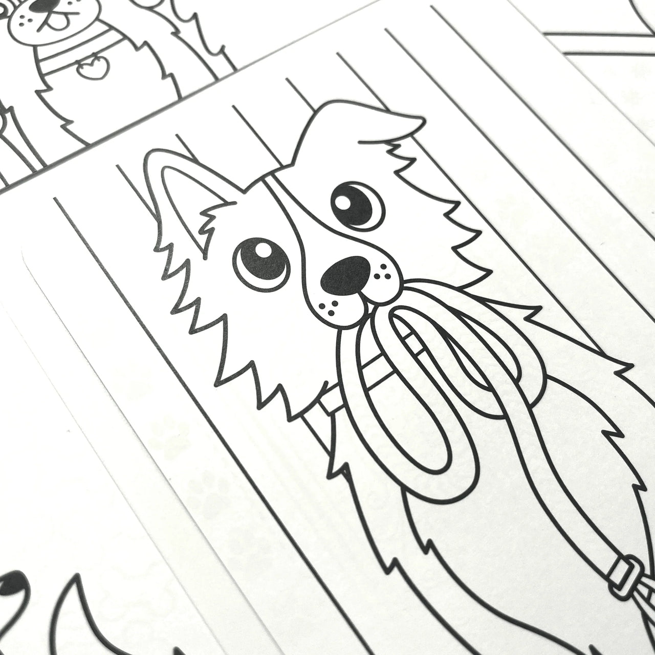 Ooly Målarbok med dolda mönster Dog Days (12 sidor)