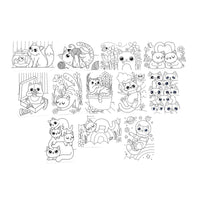 Thumbnail for Ooly Målarbok med dolda mönster Smitten Kittens (12 sidor)