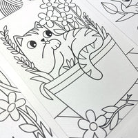 Thumbnail for Ooly Målarbok med dolda mönster Smitten Kittens (12 sidor)
