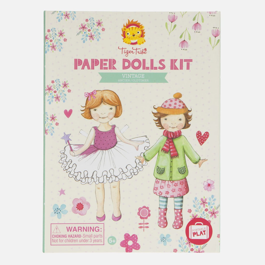 Tiger Tribe Pappersdockor Paper Doll Kit - Vintage