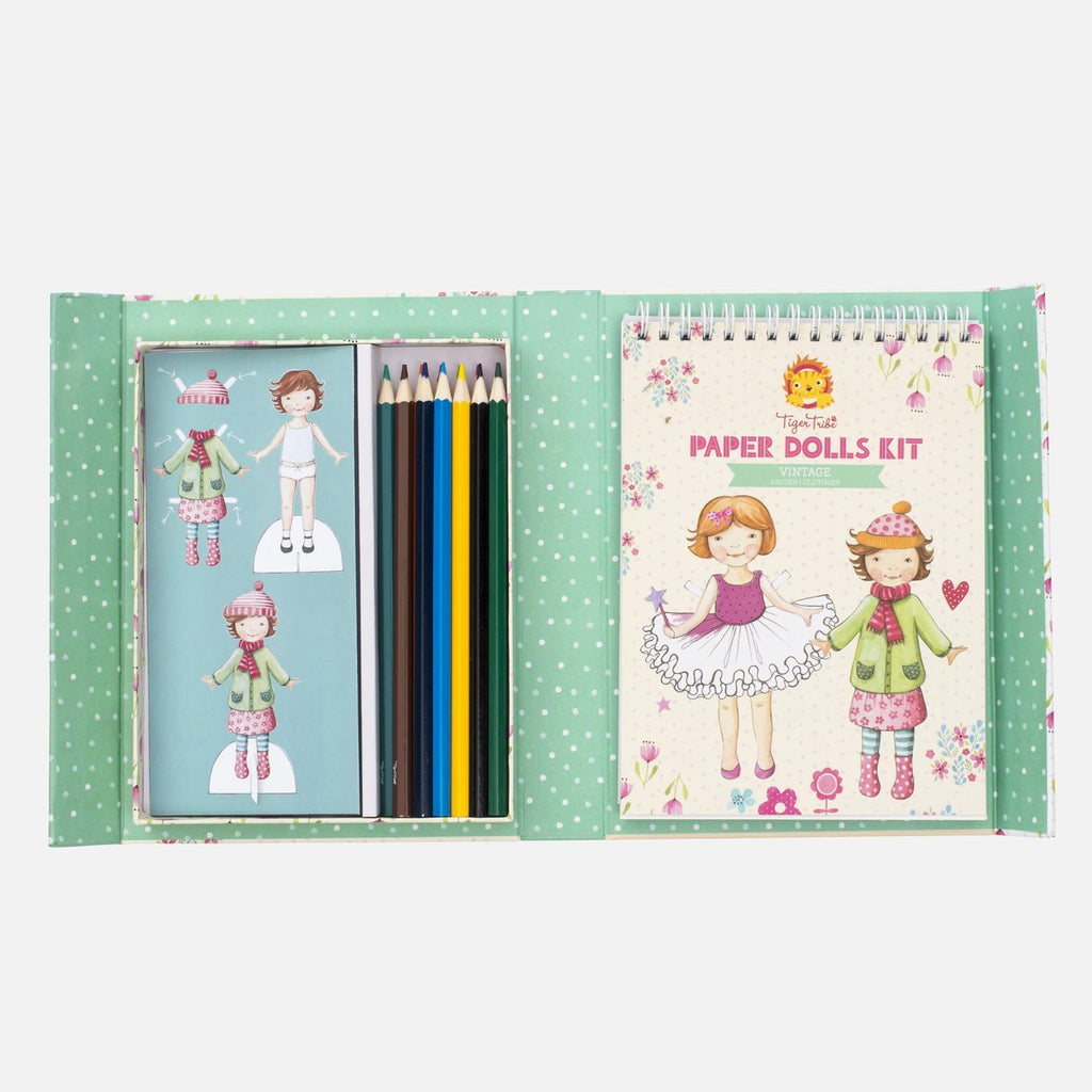 Tiger Tribe Pappersdockor Paper Doll Kit - Vintage