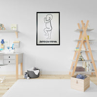 Thumbnail for Personlig födelsetavla i naturlig storlek, 50x70cm