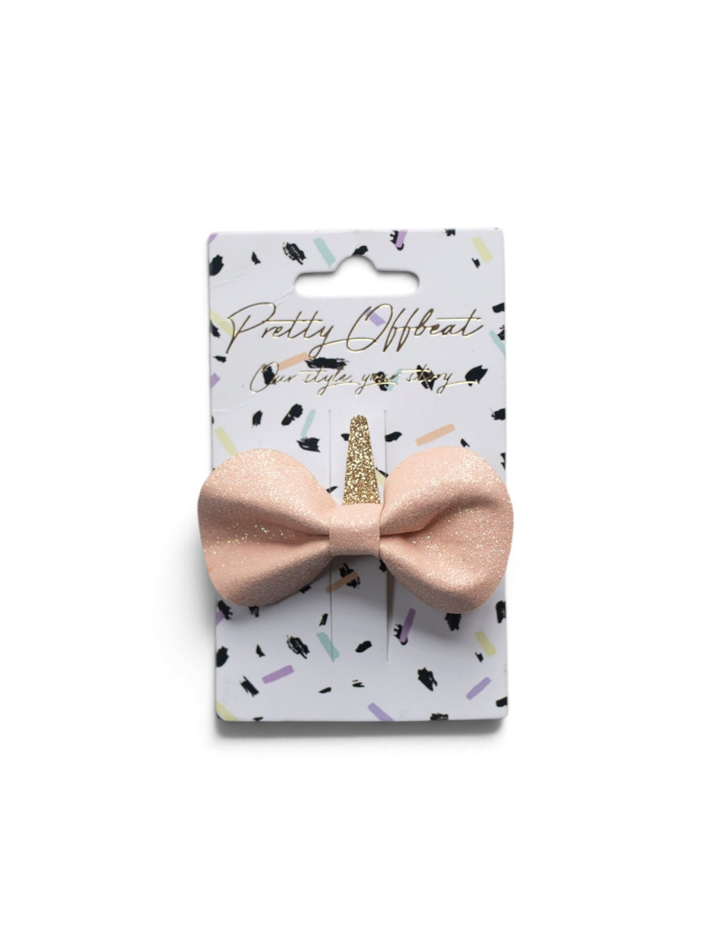 Pellianni Hårspænde Unicorn Bow Ivory