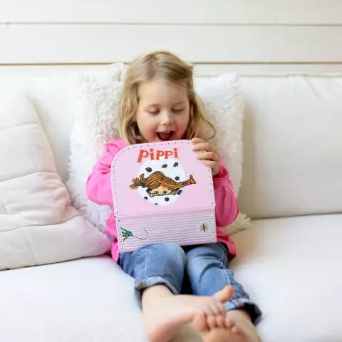 Pippi Paptaske 20cm Lyserød