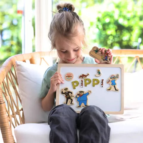 Pippi Magnetbokstäver och figurer (72 delar)