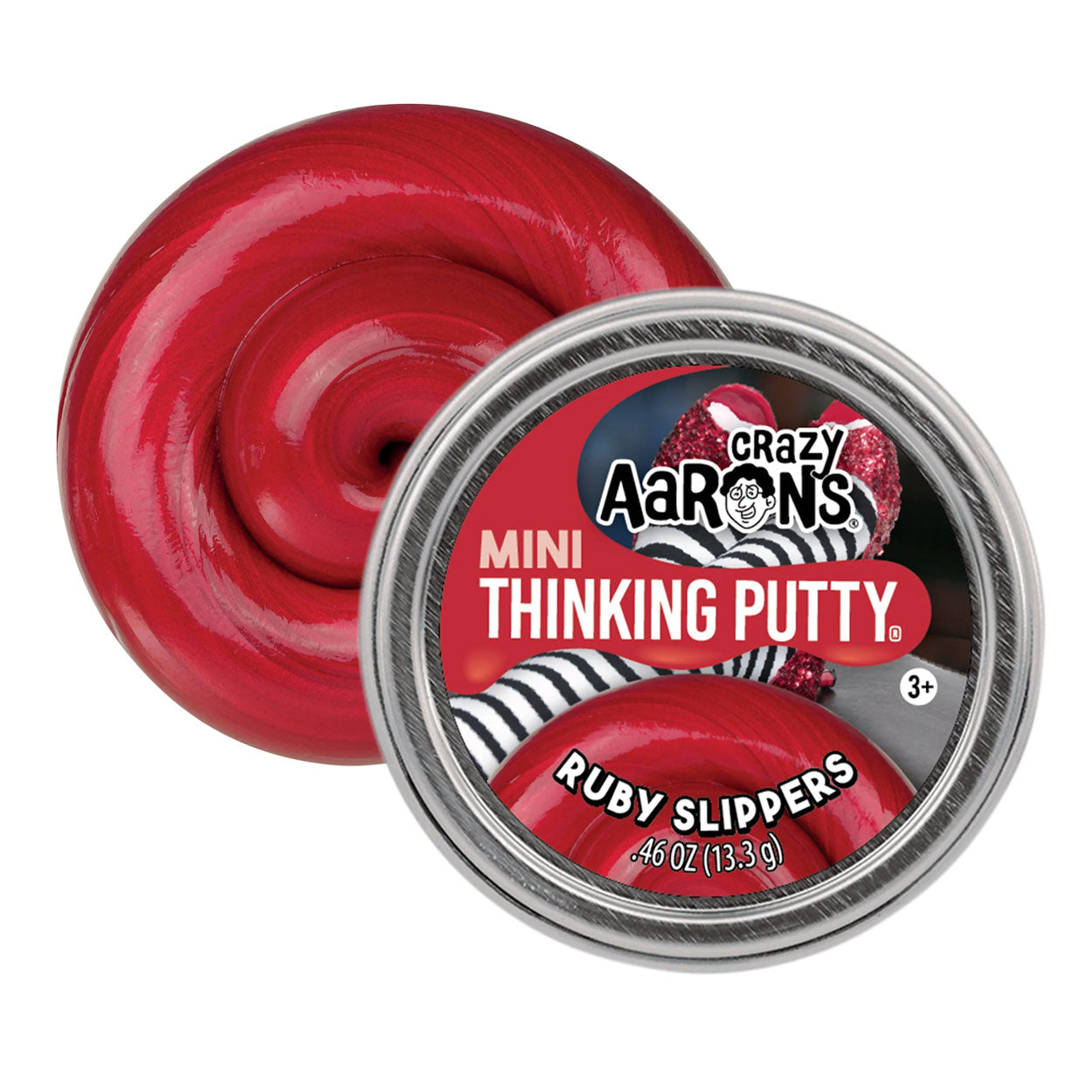 Crazy Arons Tänjbar lera Mini Ruby Slippers (5cm, 13g)