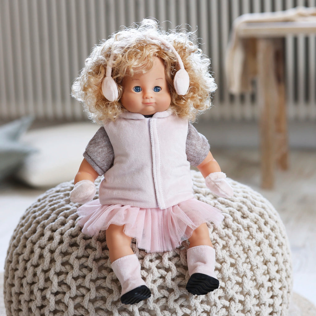 Skrållan Dukketøj: Vest & Støvler (36-40 cm)