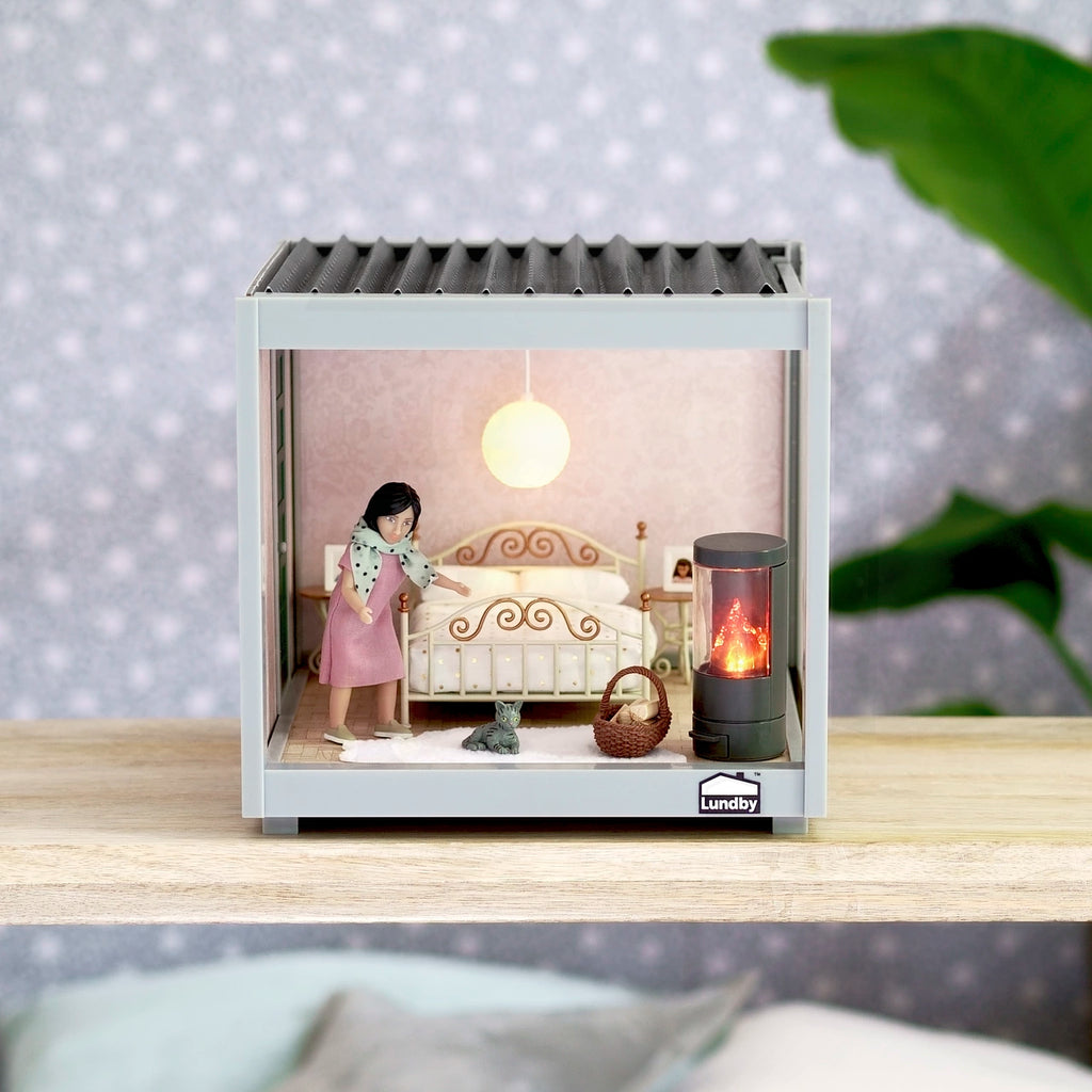 Lundby Dukkehusmøbler Brændeovnssæt