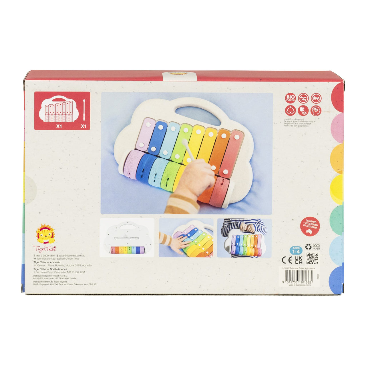Tiger Tribe Xylofon Rainbow Roller