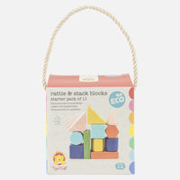 Thumbnail for Tiger Tribe Byggklossar Startpaket Rattle & Stack Blocks (11 delar)