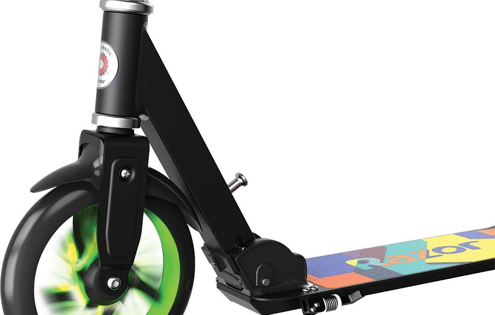 Razor Kick Scooter A5 Lux Light Up Grøn